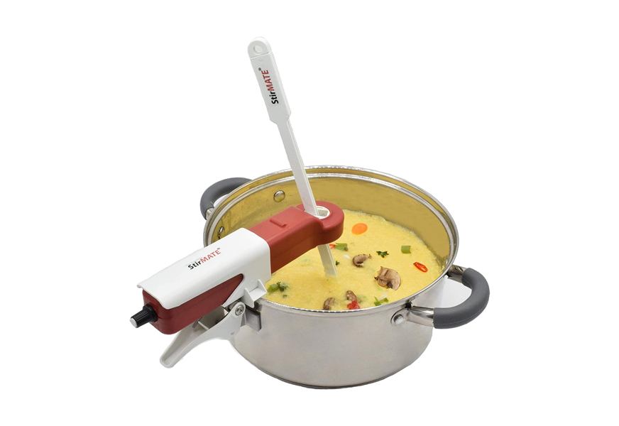 Saki Adjustable Speed Automatic Electric Hands Free Cooking Pot Stirrer 