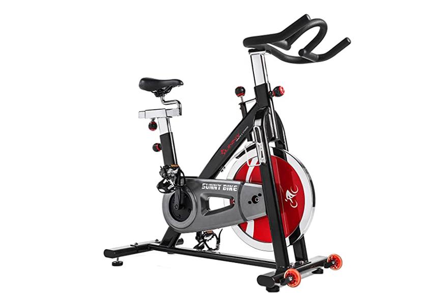 sunny health & fitness 49 lb indoor cycle bike