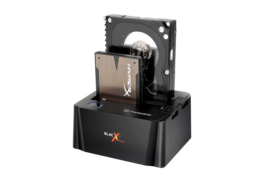 thermaltake blacx duet external hard drive enclosure docking station
