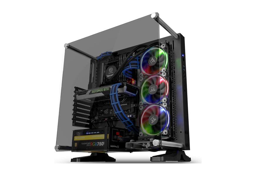 thermaltake core p3 atx tempered glass gaming computer case chassis