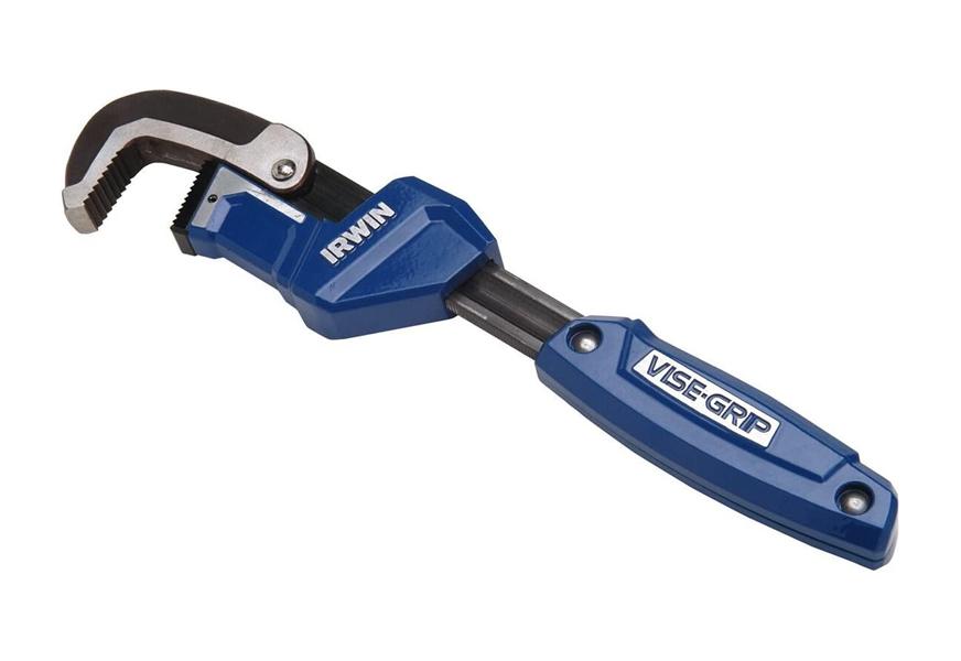 vise grip 274001sm 11 inch aluminum quick adjust pipe wrench