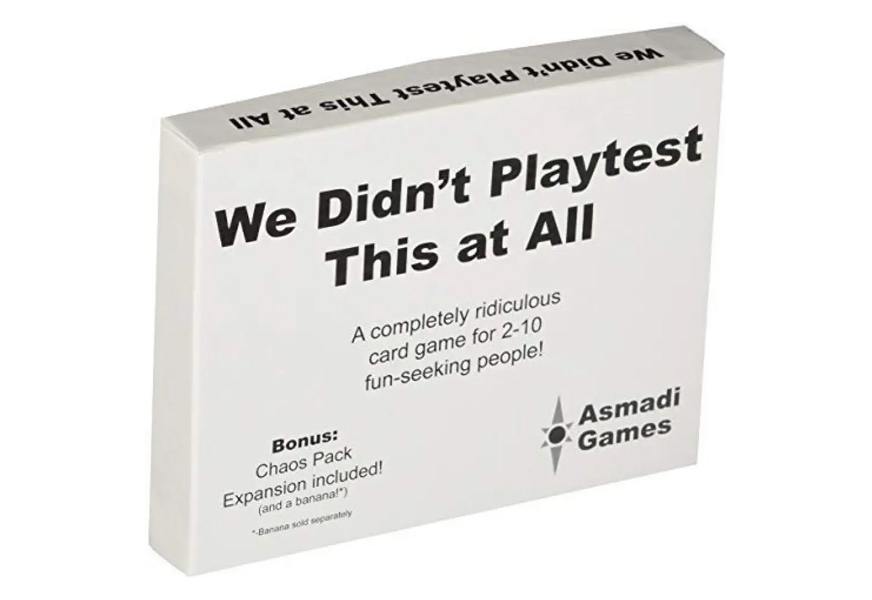 we didn't playtest this at all - with chaos pack