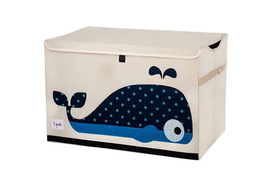 3 sprouts kids toy box storage trunk for boys and girls room