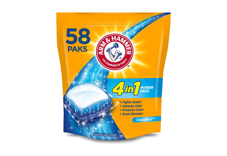 arm & hammer 2 in 1 laundry detergent power paks