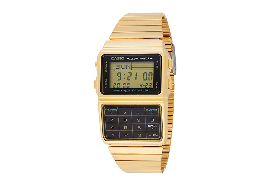 casio #dbc611g 1d men's databank calculator watch