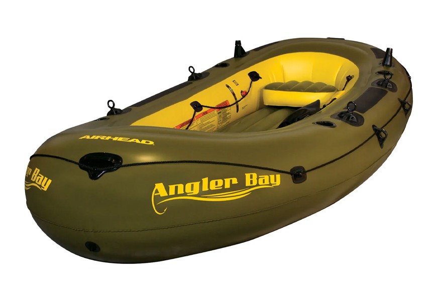 airhead angler bay inflatable 6 person boat