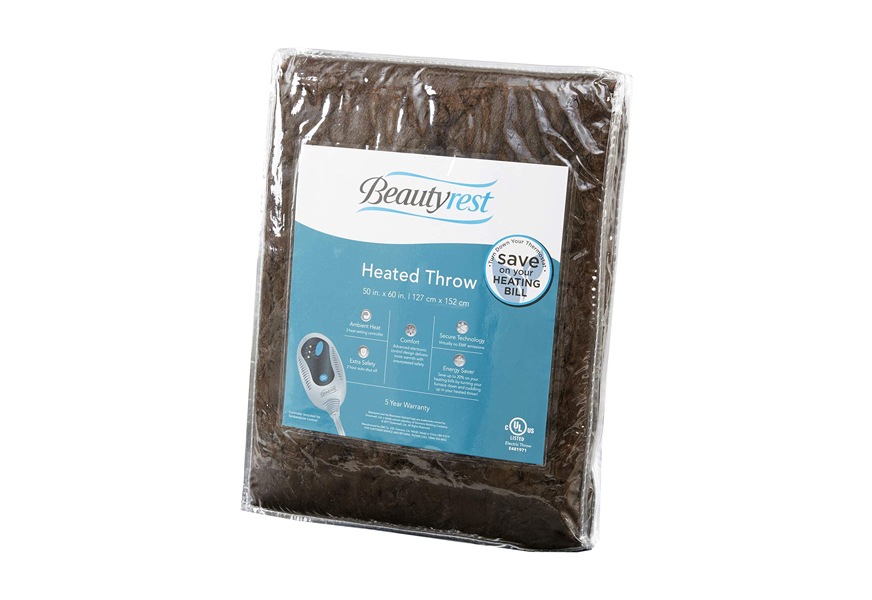 beautyrest brushed long fur electric blanket
