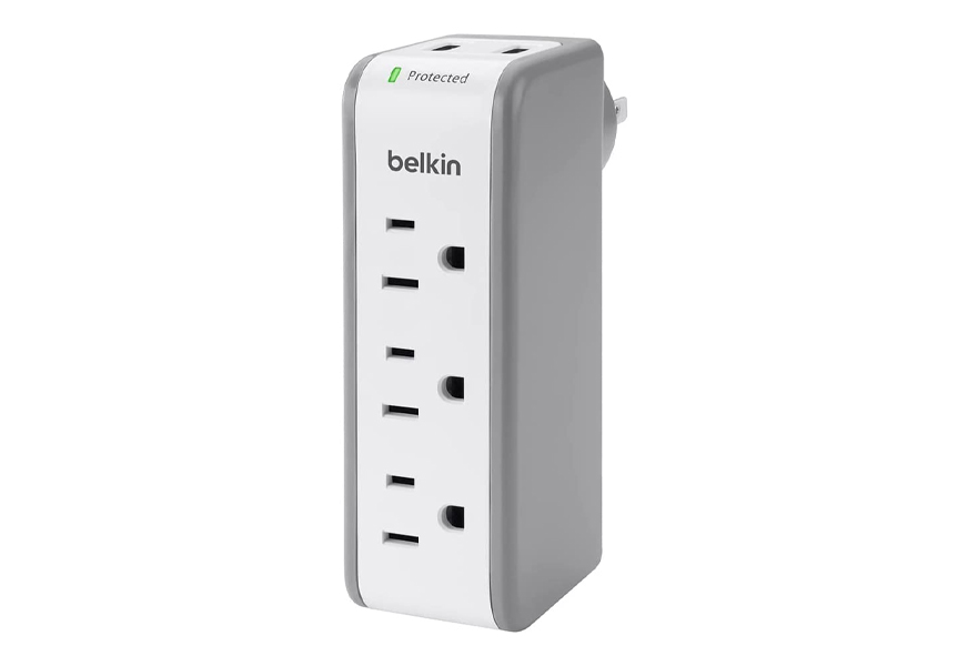 belkin surgeplus usb swivel surge protector and charger