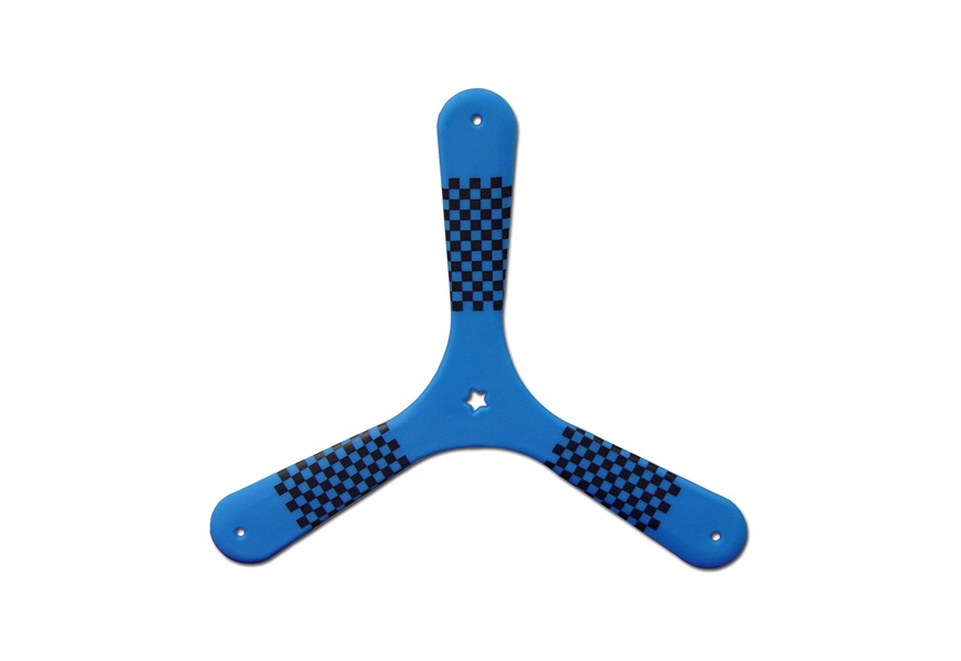 blue speed racer fast catch boomerang