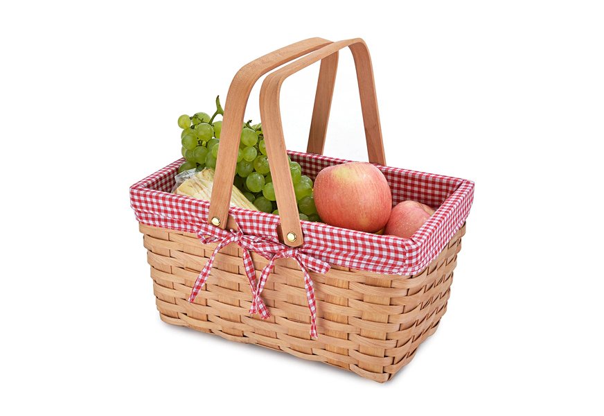 california picnic basket natural woven woodchip