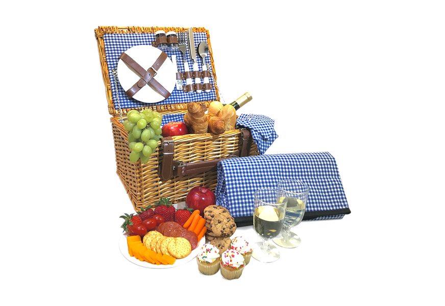california picnic basket set
