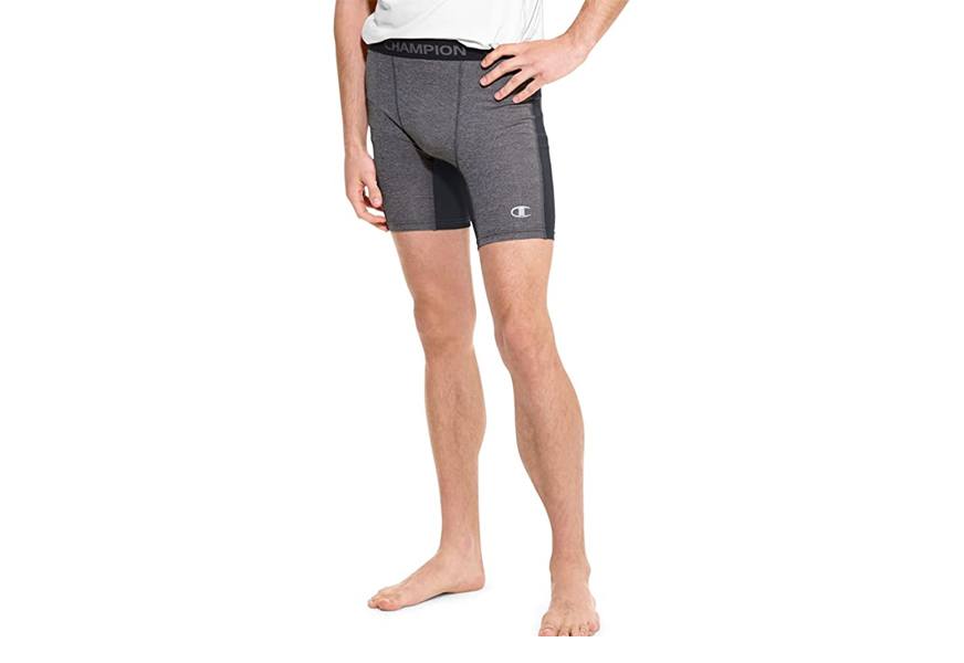 champion men's powerflex compression short