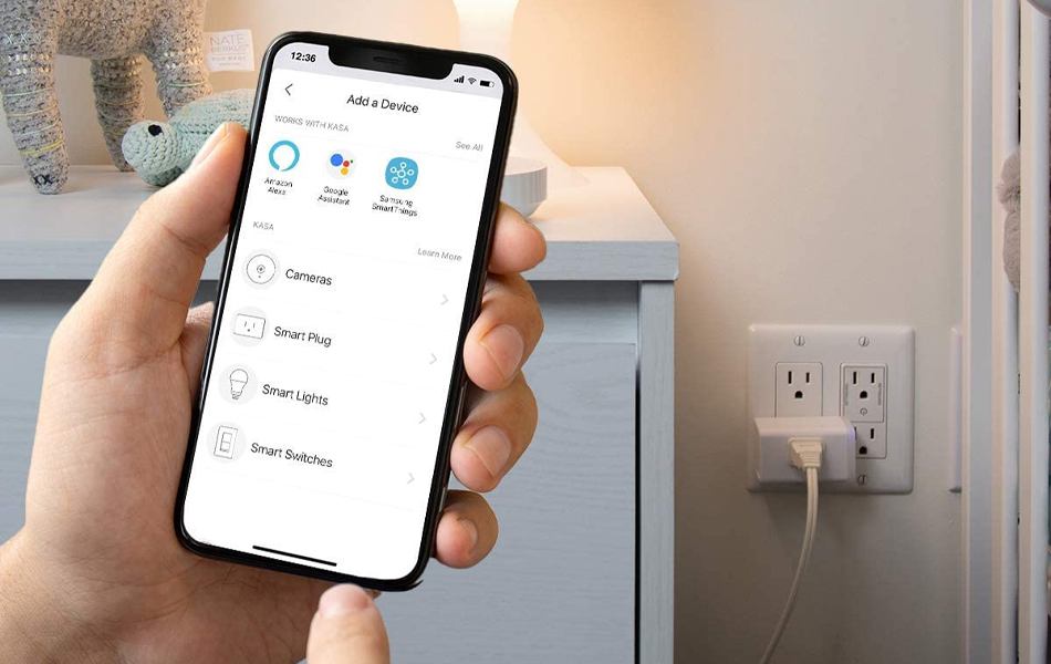 controlling smart plug on phone app