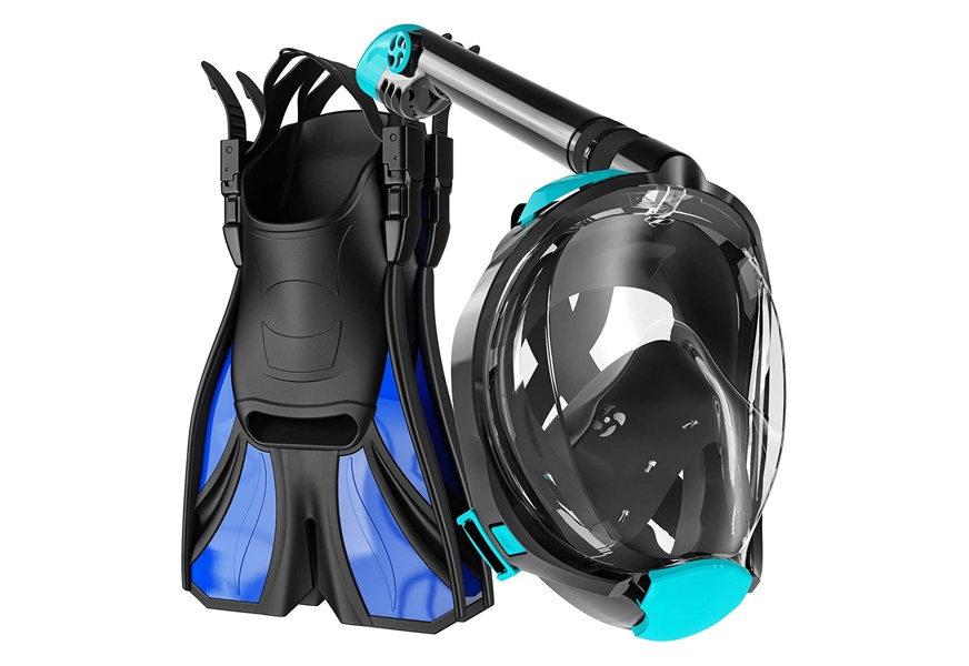 cozia design snorkel set with snorkel mask