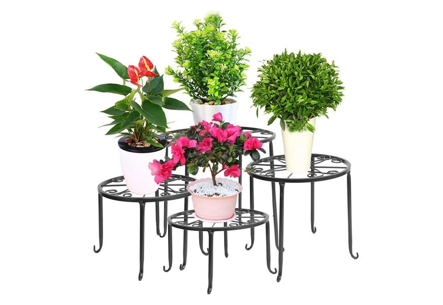 dazone metal 4 in 1 potted plant floor stand
