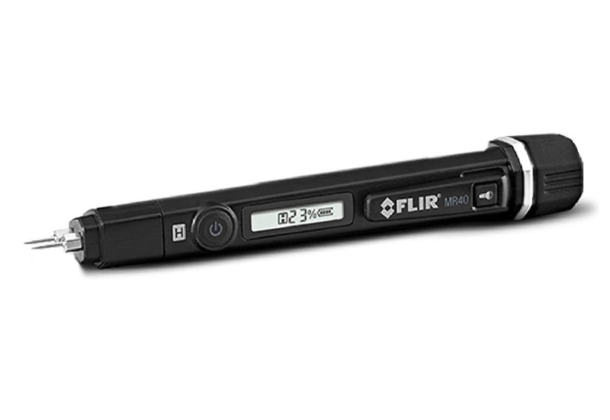 flir mr40 moisture pen with built-in flashlight