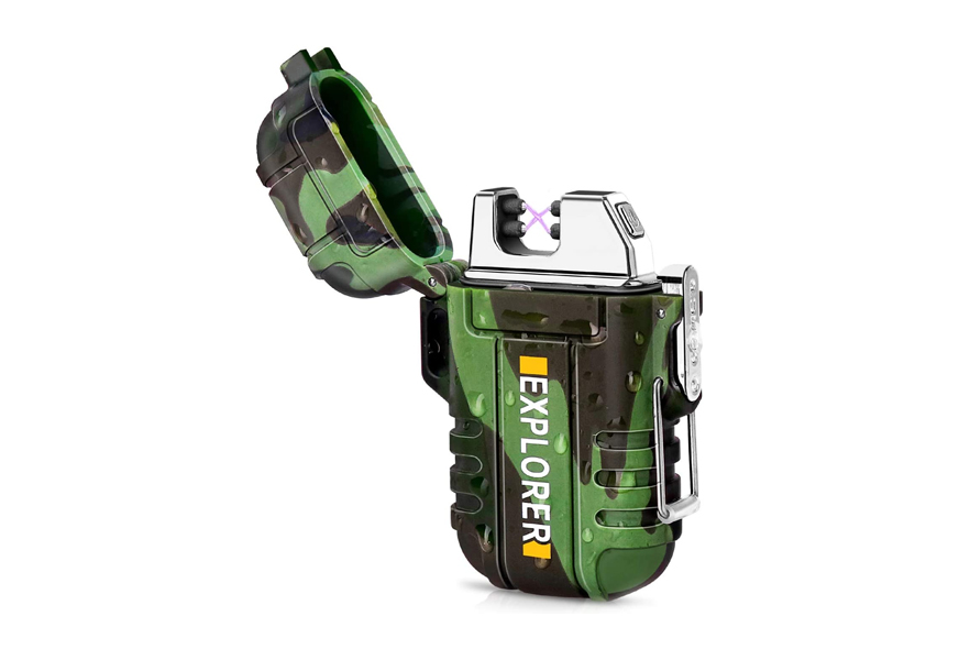 green vivid waterproof flameless electric lighter