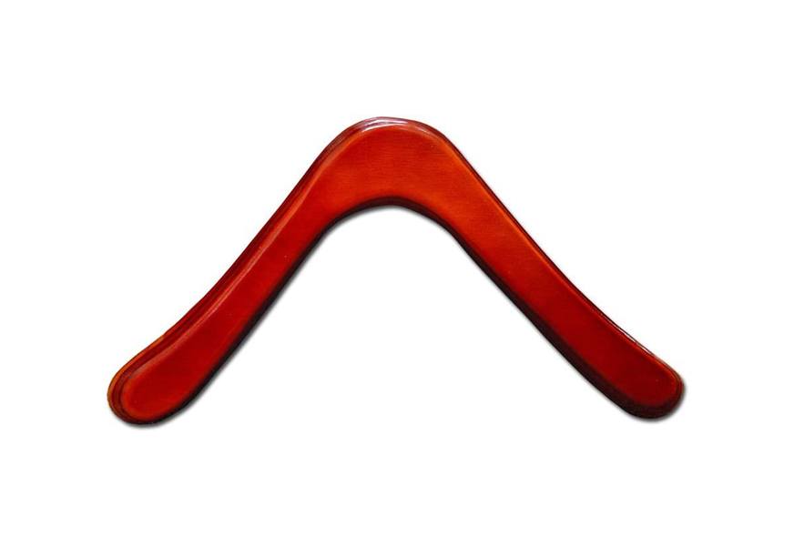 hummingbird jarrah finish australian wood boomerang