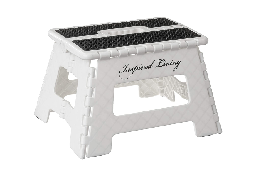 inspired living step heavy duty folding stools
