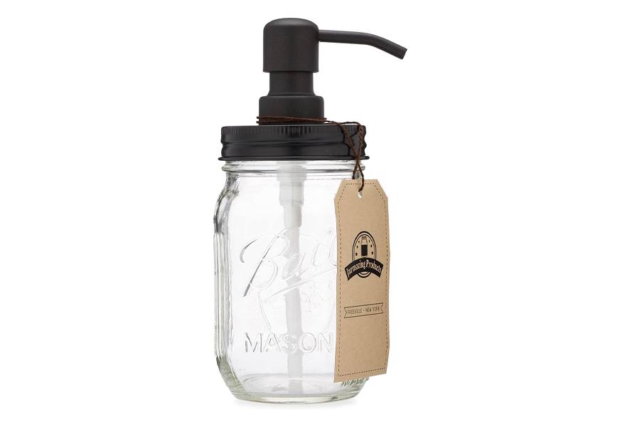 jarmazing products mason jar soap dispenser