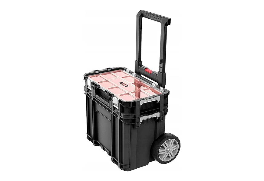 keter masterloader portable plastic rolling tool box
