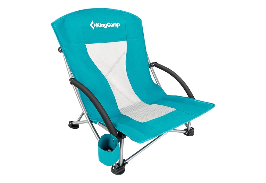 kingcamp low sling folding beach chair