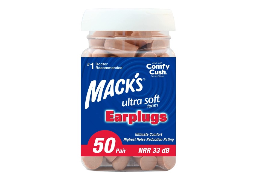 mack's ultra-soft foam earplugs for sleeping