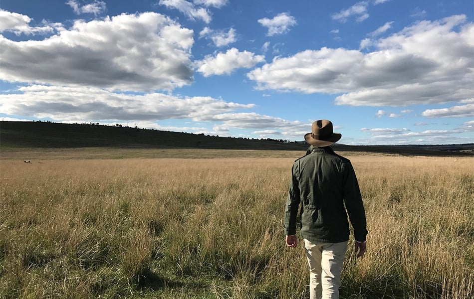 man wearing field jacket