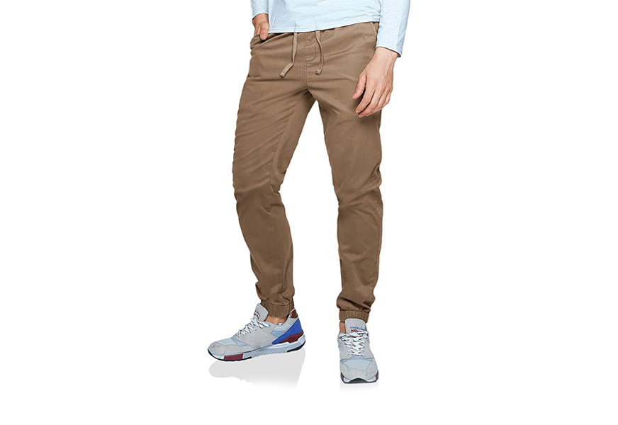 match men's chino jogger pants
