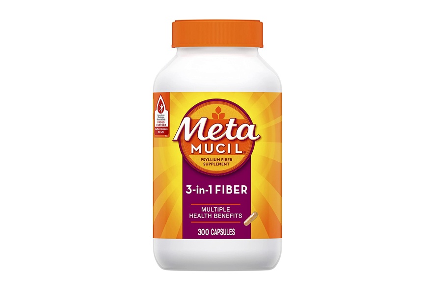 metamucil multi health psyllium fiber supplement capsules
