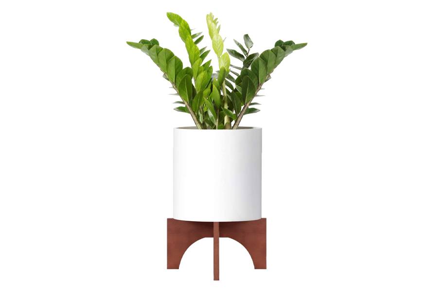 mkono mid century 12” wood plant stand