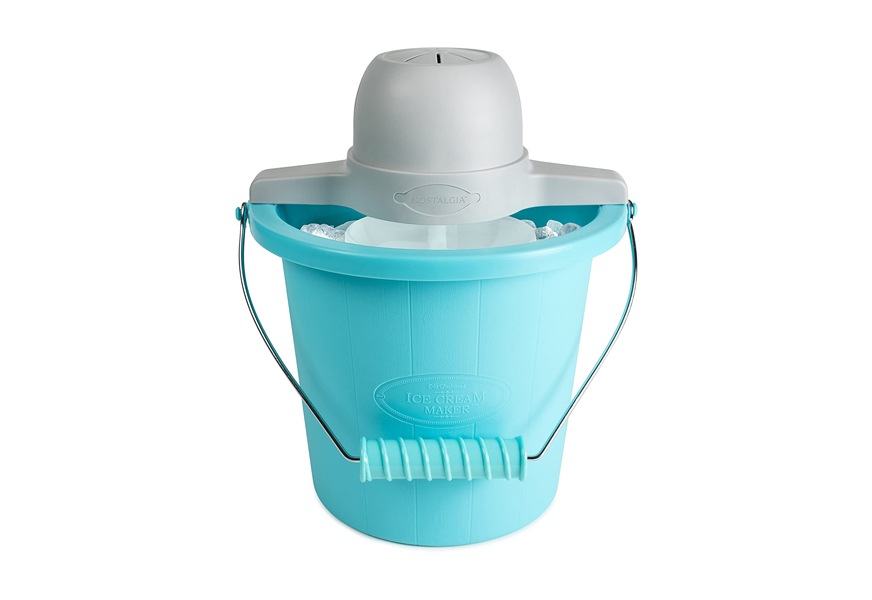 nostalgia icmp400blue 4 quart electric ice cream maker