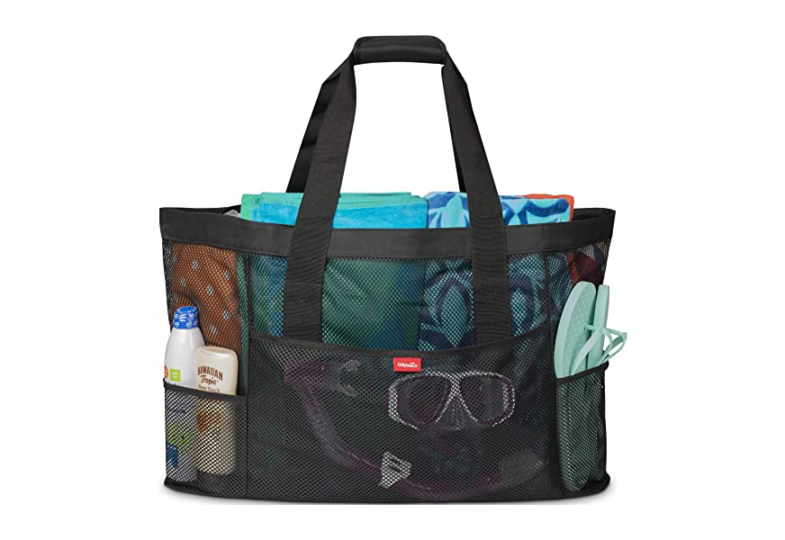 oahu - mesh large beach tote bag