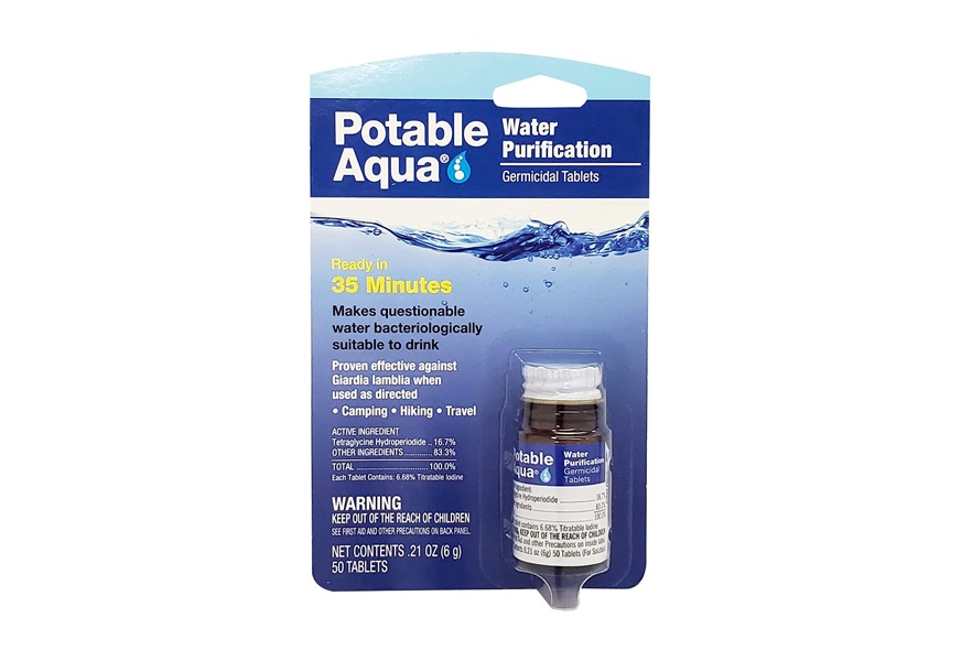 potable aqua water purification tablet