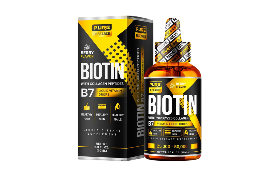 pure research extra strength biotin liquid drops