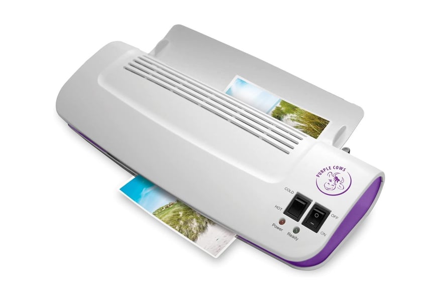purple cows hot and cold 9 inch laminator