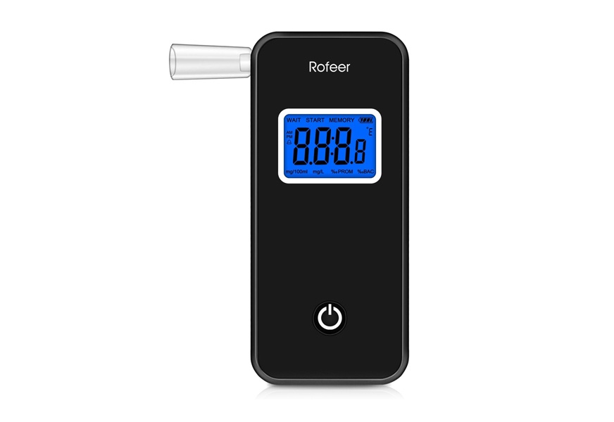 rofeer digital blue led screen breathalyzer