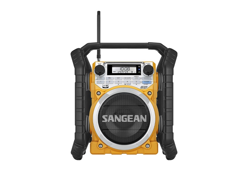 sangean u4 rugged rechargeable digital jobsite radio