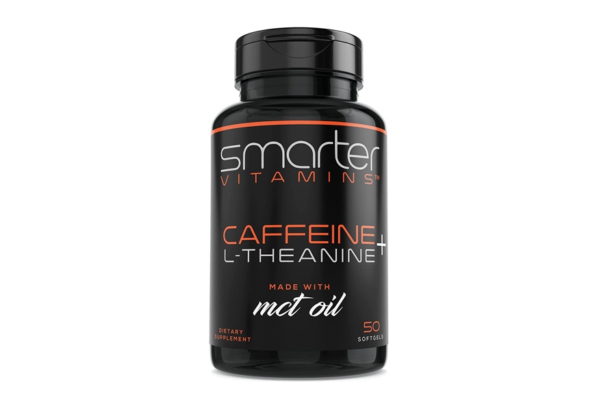 smarter vitamins caffeine, mct oil and l theanine pills