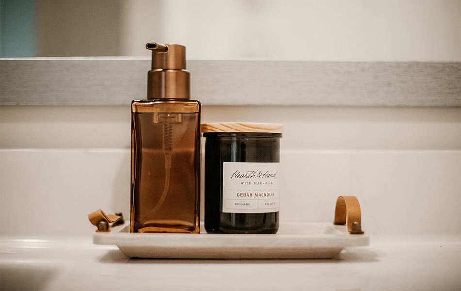 soap dispenser in the washroom