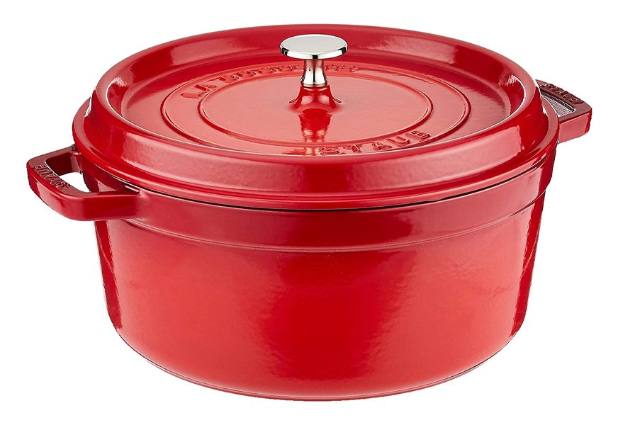 staub cast iron round cocotte