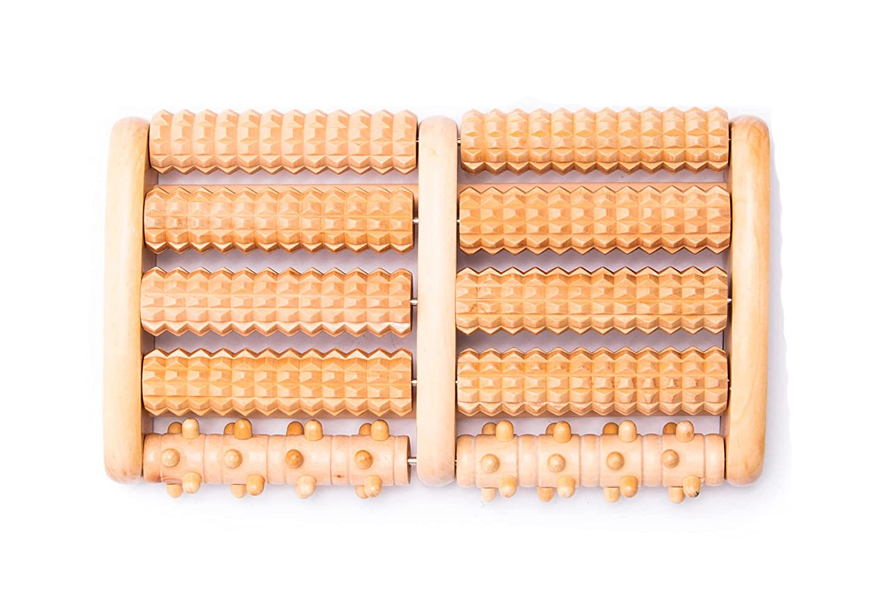 theraflow dual foot massager roller tool
