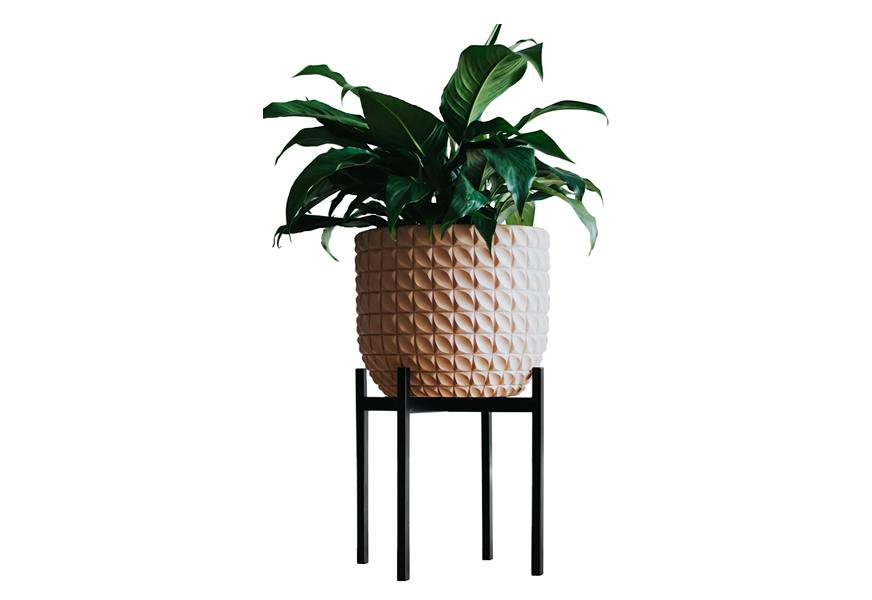 thorne & co mid century galvanized metal plant stand