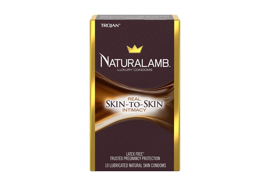 trojan naturalamb latex free luxury condoms