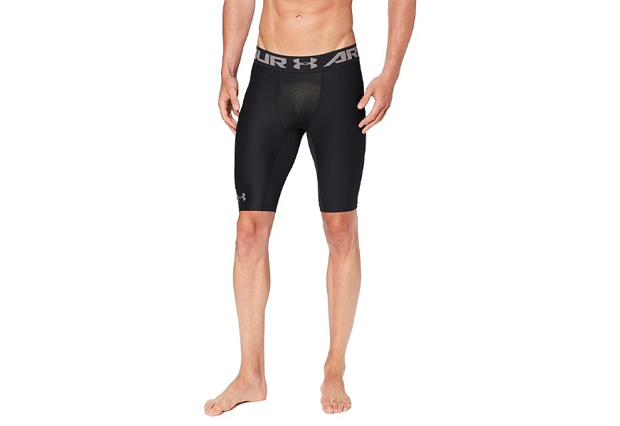 under armour men's heatgear armour long compression shorts