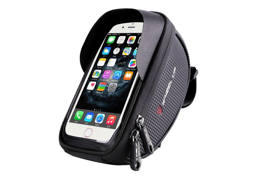 wallfire bike phone mount bag