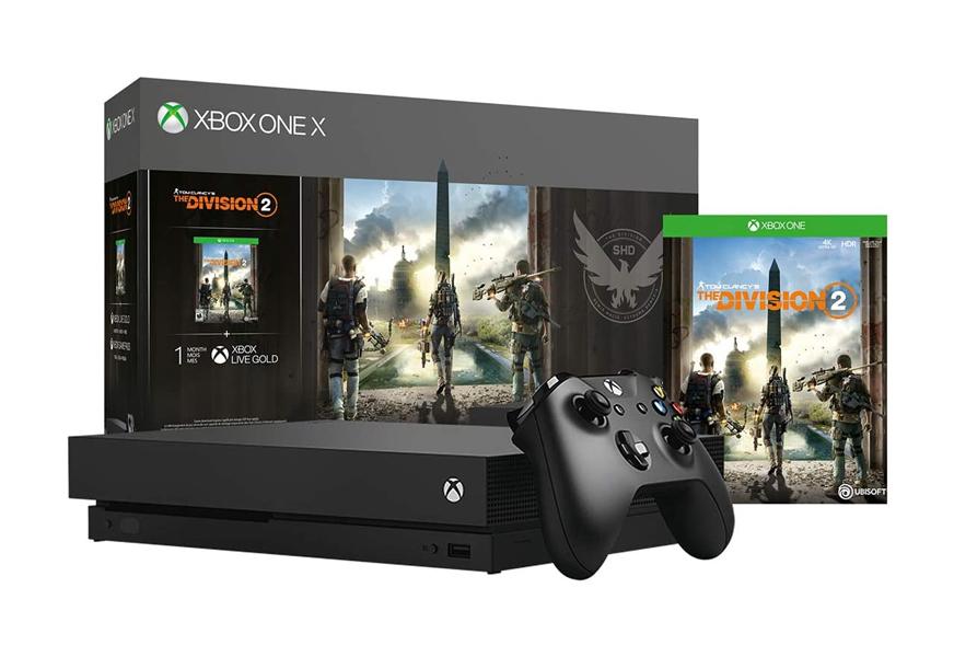 xbox one x 1tb console tom clancy's the division 2 bundle