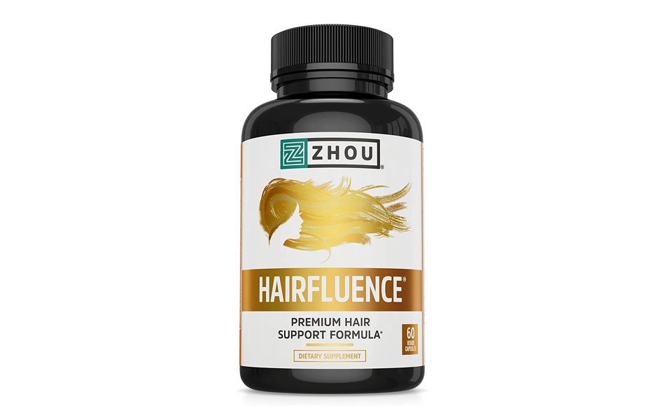 zhou nutrition hairfluence hair growth biotin supplement