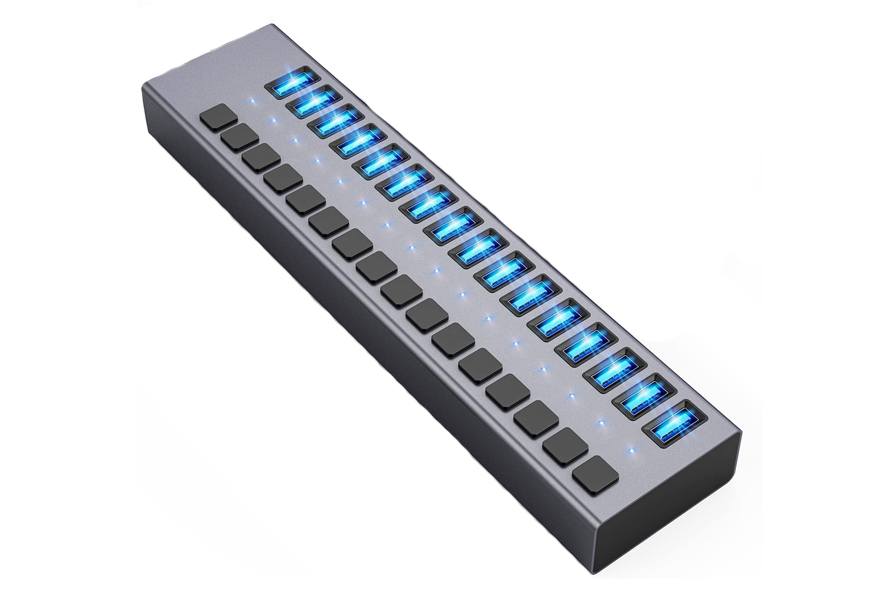 acasis powered 16 port usb hub