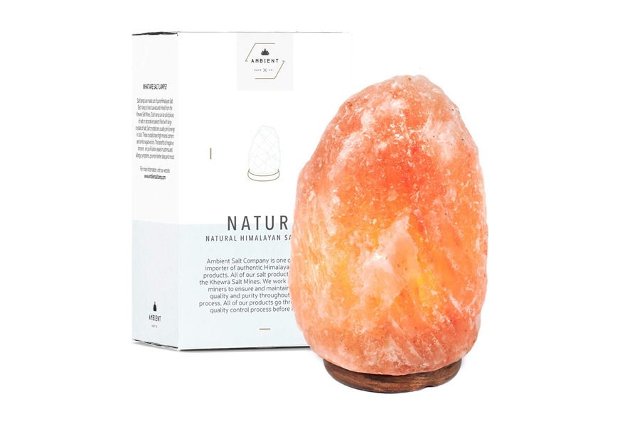 ambient salt lamp natural himalayan pyramid salt lamp